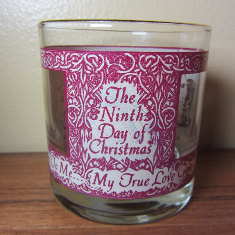 12 oz vintage Houze days 7/8/9 Peek-a-Boo 12 days of Christmas DOF (W4450)